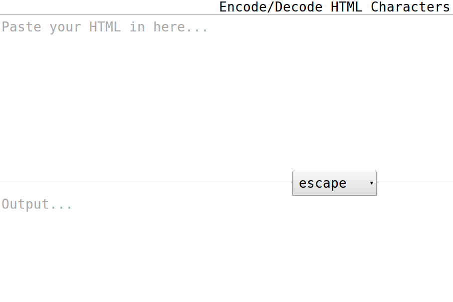online html encoder