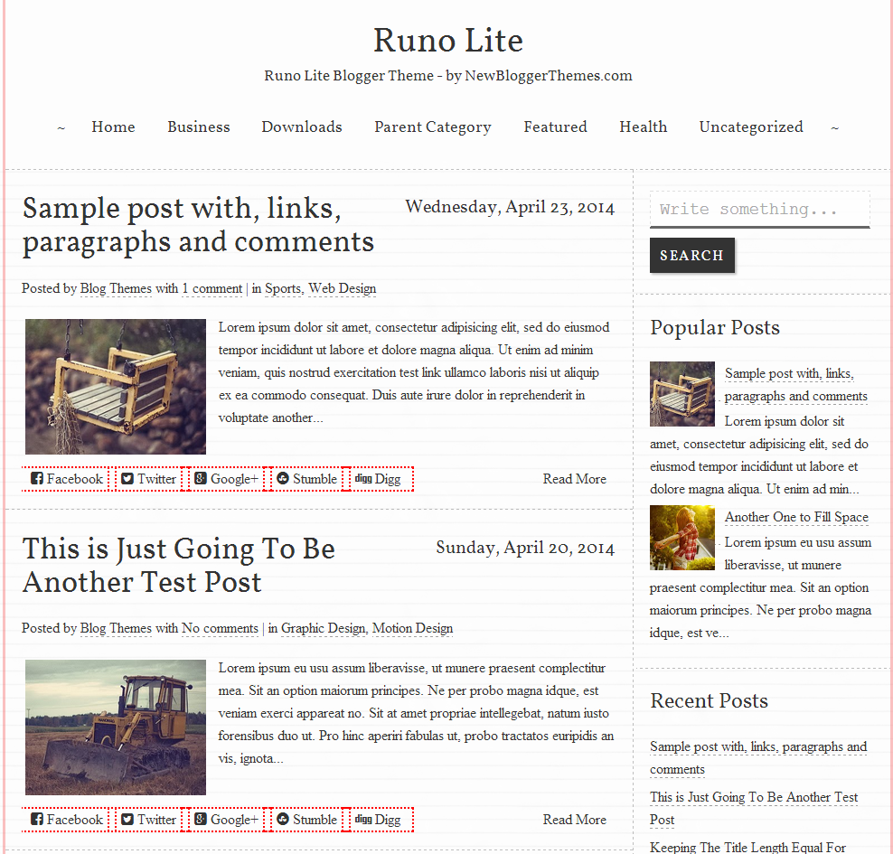 Runo Lite seo optimized template