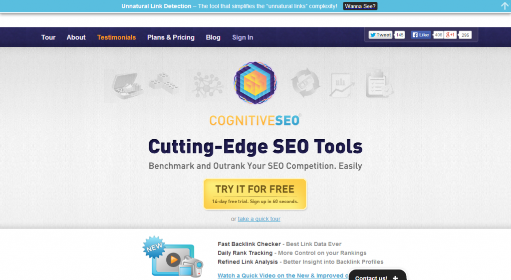 Cutting Edge SEO Tools   cognitiveSEO