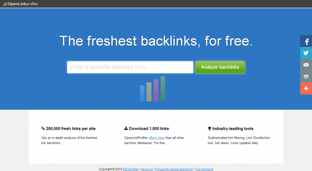 OpenLinkProfiler.org   The freshest backlinks. For free.