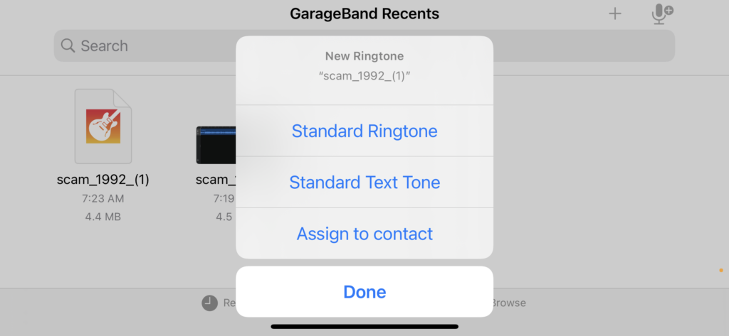 Set as ringtone on Iphone