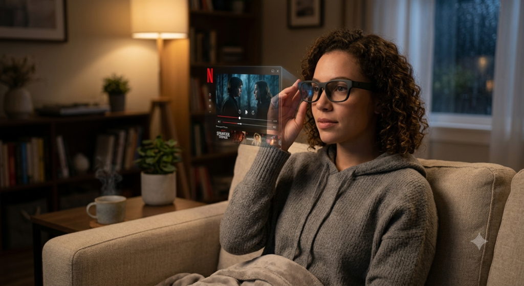 can you watch netflix on smart glasses